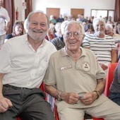 Alfredo Calvini insieme al sindaco di Ospedaletti, Daniele Cimiotti