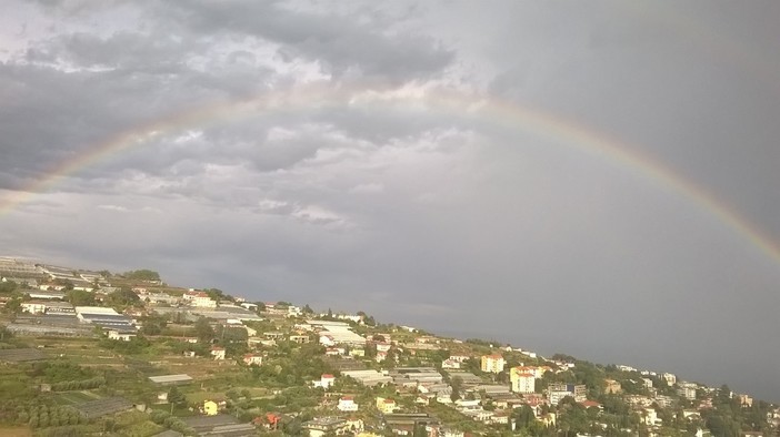 Sanremo: l'arcobaleno dopo la pioggia, le foto della lettrice Marzia