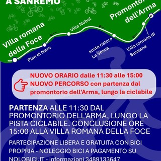 “Giornate Europee del Patrimonio 2023” a Sanremo: nuovi orari e percorso per l’archeopedalata d’autunno