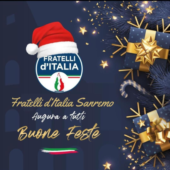 Sanremo: gli auguri ai cittadini di un sereno Natale e un felice Anno nuovo del gruppo 'Fratelli d'Italia'