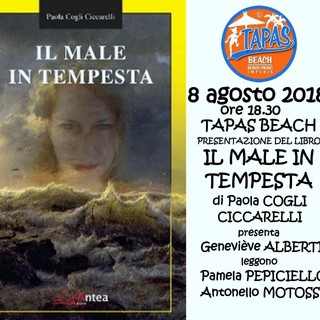 Imperia: questa sera, presentazione libro 'Il male in tempesta' di Paola Cogli Ciccarelli