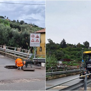 Bordighera, rifacimento dell’asfalto in via Pasteur: al via i lavori (Foto)