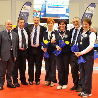 Nella foto le &quot;master&quot; Facchini Nazzarena, Gervasi Patrizia e Lorenzi Laura durante la premiazione