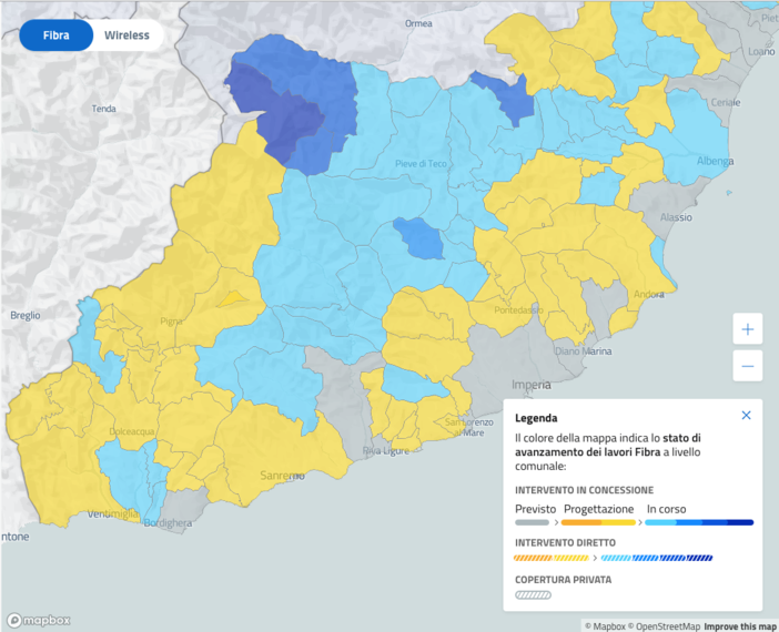 Banda ultra larga nell'entroterra della provincia di Imperia a che punto siamo? (Foto)