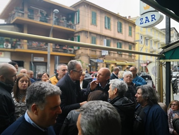 Elezioni Sanremo: il candidato sindaco Alberto Biancheri ha incontrato la comunità di San Martino ed i tifosi della Sanremese