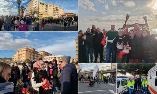 Gonfiabili e animazioni, a Vallecrosia la Befana arriva dal mare (Foto e video)