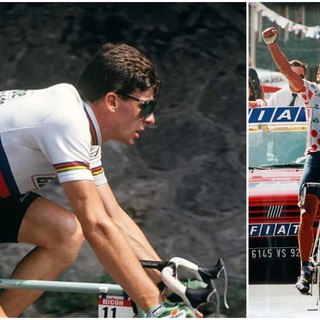 Gianni Bugno e Claudio Chiappucci, due leggende del ciclismo ad Aregai Marina (video)