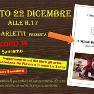 Sanremo: sabato prossimo, presentazione libro di Renato Barletti ‘Il Senso del Viaggio’