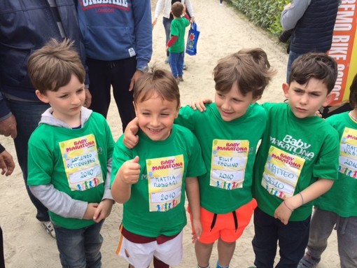 Sanremo: il piccolo atleta Mattia Rodigari vince la Baby Maratona 2016. Il video della premiazione