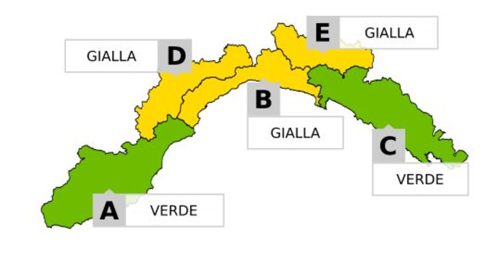 Maltempo: da domani alle 10 scatta in Liguria l’allerta gialla per neve, risparmiata la nostra provincia