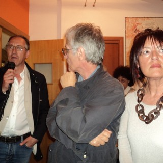 Uno dei momenti della presentazione di Sanremo Insieme durante la campagna elettorale del 2014. Da sinistra: Alberto Biancheri, Francesco Prevosto e Daniela Cassini