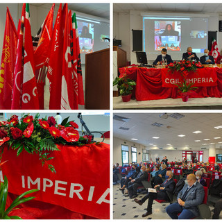 Imperia, buon compleanno Cgil, Fellegara: &quot;Dobbiamo agire sulle infrastrutture, viabilità e calo demografico per avere un futuro di sviluppo&quot; (foto e video)