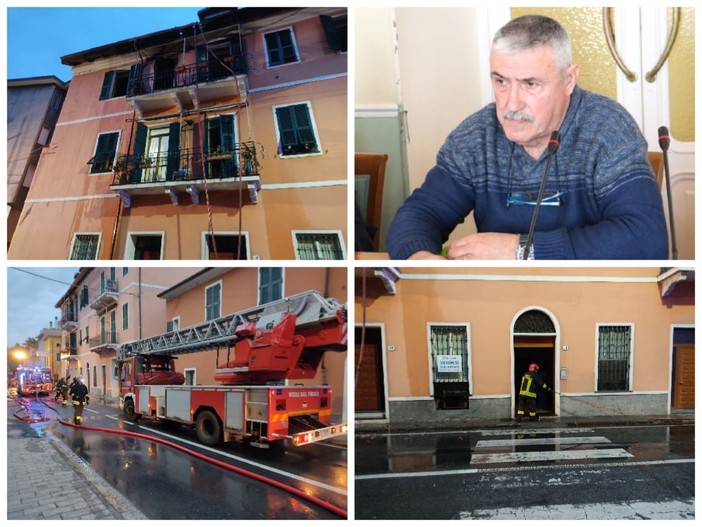 Diano Marina, incendio in via Ardoino, il sindaco Chiappori ordina la chiusura dell'Aurelia: &quot;Per tutelare cittadini e automobilisti&quot;