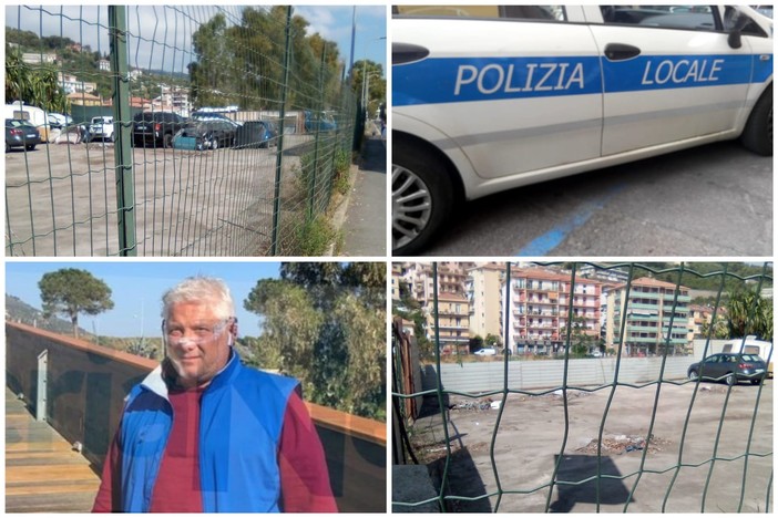 Imperia, maxi operazione della Polizia locale: rimossi in via Argine sinistro 50 veicoli abbandonati in un'area sita vicino la nuova Ciclabile