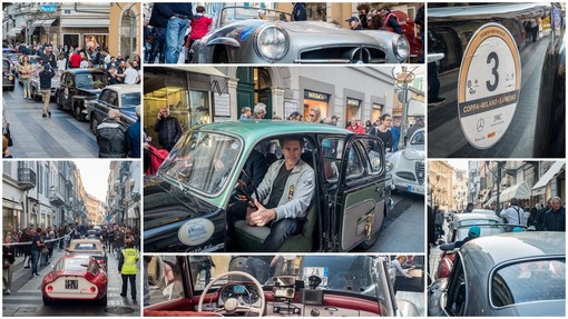 Sanremo: sfilata di auto storiche in via Matteotti, il Principe Emanuele Filiberto &quot;La città è magnifica, più bella di questa cosa c'è?&quot; (Foto e Video)