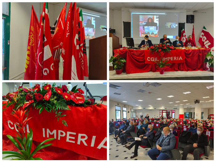 Imperia, buon compleanno Cgil, Fellegara: &quot;Dobbiamo agire sulle infrastrutture, viabilità e calo demografico per avere un futuro di sviluppo&quot; (foto e video)