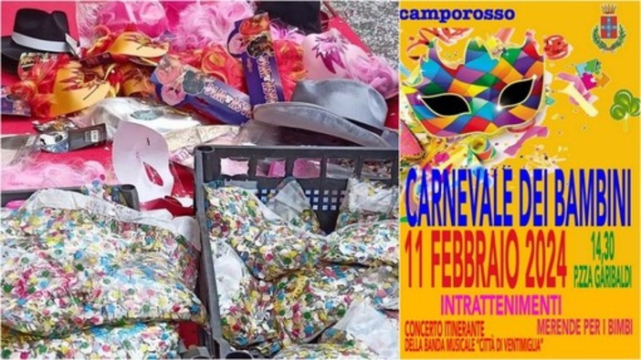 Festa a Camporosso, in piazza Garibaldi va in scena il 'Carnevale dei bambini' (Foto)