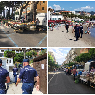 Diano Marina, borseggiatori in azione al mercato, clienti derubati con il metodo dell'asciugamano: la polizia locale intensifica i controlli