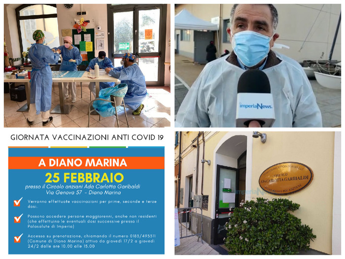 Covid, tornano le vaccinazioni di prossimità a Diano Marina. Amoretti (Asl 1): &quot;Iniziativa aperta a tutti, anche a turisti e villeggianti&quot;