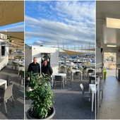 Bordighera, nuovo chiosco bar con dehor al porto turistico (Foto)