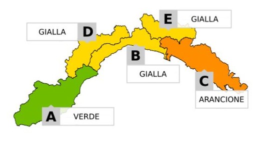 Allerta meteo di Arpal per piogge diffuse, temporali e neve, gli episodi più critici su centro e levante della Liguria