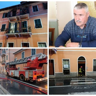 Diano Marina, incendio in via Ardoino, il sindaco Chiappori ordina la chiusura dell'Aurelia: &quot;Per tutelare cittadini e automobilisti&quot;