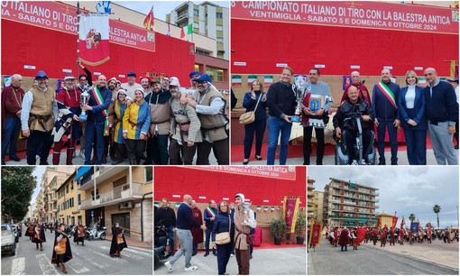 Corteo storico e tornei, il 38° campionato italiano di tiro con la balestra antica anima Ventimiglia (Foto e video)