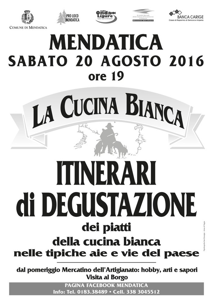 Mendatica: tutto pronto per la “Festa della Cucina Bianca” itinerario gastronomico alla scoperta delle specialità tipiche dell’antica Civiltà delle Malghe