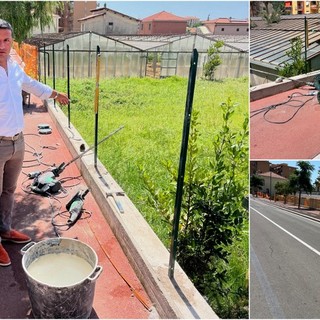 Vallecrosia, riqualificazione di via Don Bosco: al via il cantiere del nuovo lotto (Foto)