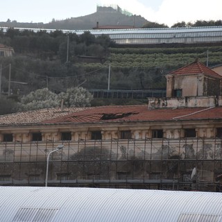 Taggia: crolla parte del soffitto di Palazzo Spinola, sopralluogo dei Vigili del Fuoco