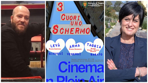 L'estate di Taggia all'insegna del cinema all'aperto: 28 serate di qualità e in sicurezza tra luglio e settembre