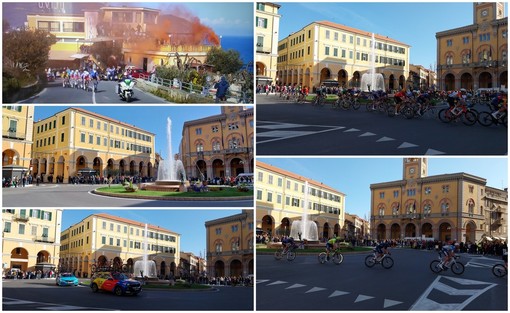 In tantissimi, tifosi e curiosi, a Imperia per il passaggio della Milano-Sanremo  (foto e video)