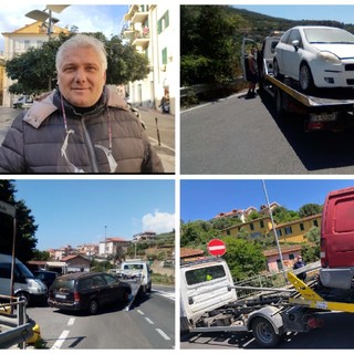 Imperia, contrasto all'abbandono 'selvaggio' di veicoli sul territorio: rimosse auto in via Argine Destro, Santa Lucia e Molle (foto)