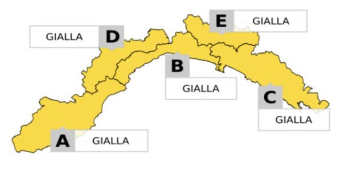 Maltempo: Arpal prolunga l’allerta gialla temporali fino alle 18 di oggi su tutte le aree della Liguria