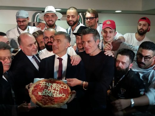 A Casa Sanremo, Jimmy Ghione testimonial della pizza Unesco (Foto e Video)