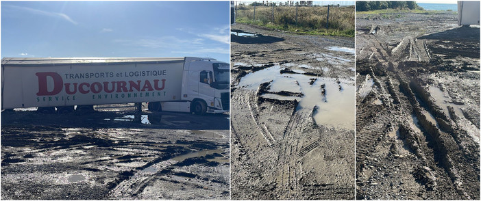 Camion “prigioniero” del fango al depuratore di Imperia