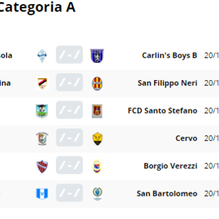 Calcio, Seconda Categoria. Ecco la prima giornata completa del Girone A: subito Atletico Argentina-San Filippo Neri