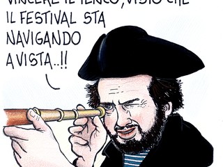 Capossela - vignetta di Danilo Paparelli