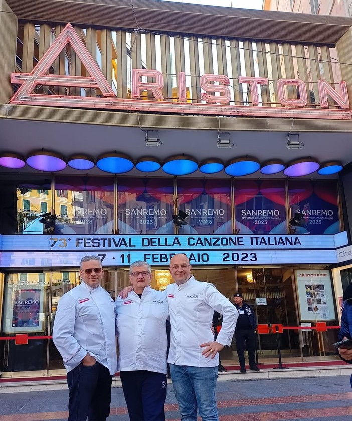 Sapori di Liguria al Festival con gli chef Giuseppe Colletti, Gabriele Gianotti e Salvatore Campobello.