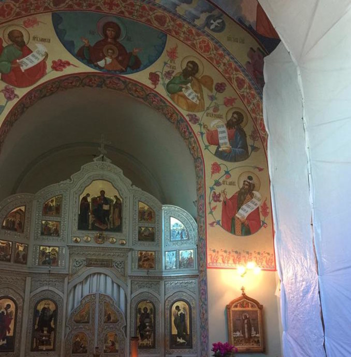 Sanremo: la Chiesa russa Ortodossa si rifà il look. Nuove opere di iconografia e un restauro esterno in atto