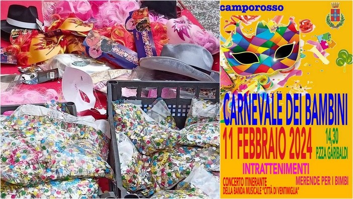 Camporosso propone il 'Carnevale dei bambini', festa in piazza Garibaldi (Foto)