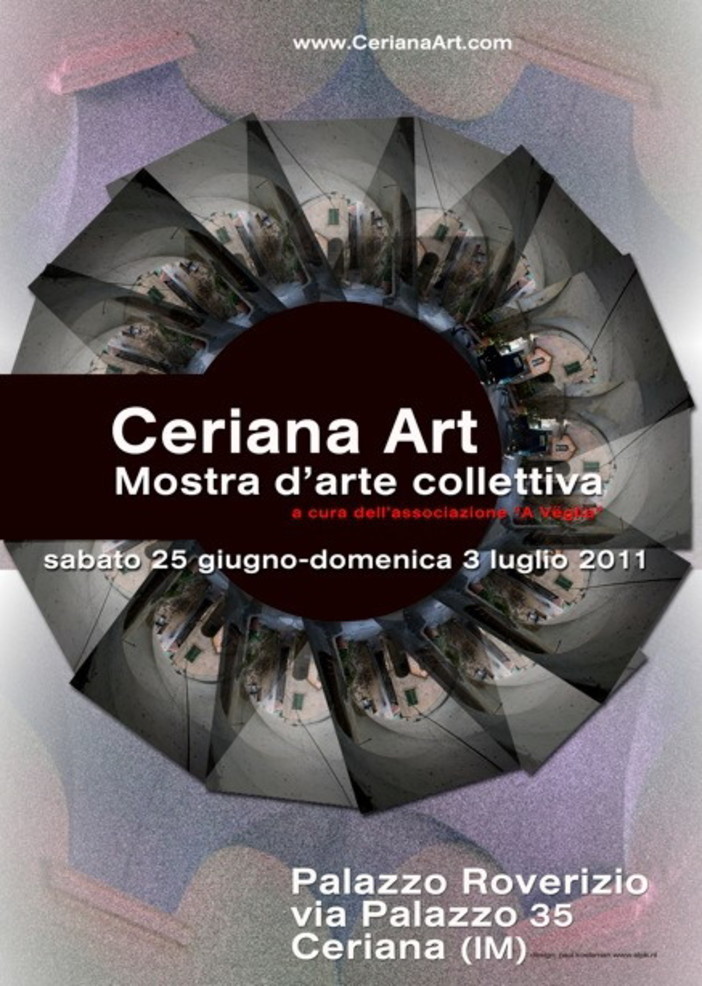 Il 25 giugno si terrà l'inaugurazione dell'esposizione collettiva Ceriana Art