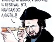 Capossela - vignetta di Danilo Paparelli