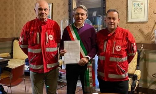 Firmata nuova convenzione per la sede della CRI di Pieve di Teco, Alessandri: &quot;Il mio ultimo atto formale come Sindaco&quot;