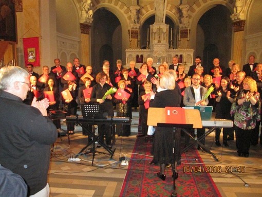 Il Coro Polifonico &quot;Città di Ventimiglia&quot; in trasferta a Mentone, diretto dal Maestro Romano Pini