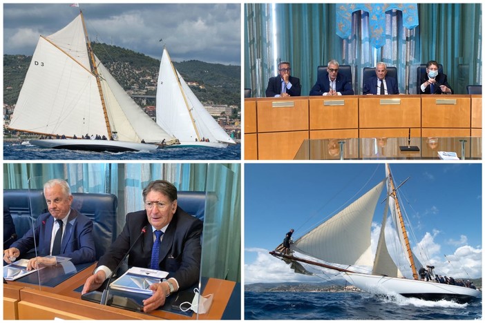 Le Vele d'epoca pronte a solcare il mare di Imperia, Scajola: &quot;Sarà l'edizione della ripartenza, la ripresa di una vita normale&quot; (foto e video)