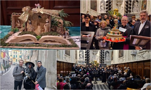 Ventimiglia, arriva la Befana nella città alta: l’infanzia di Santa Marta vince il concorso Presepi poveri (Foto e video)