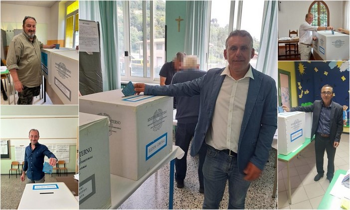 Elezioni europee e comunali, candidati sindaco dell'estremo ponente al voto: i primi ai seggi (Foto)