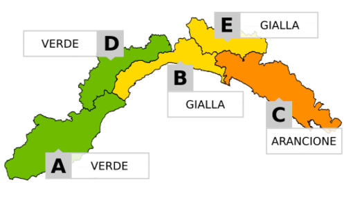 Maltempo: Arpal ha innalzato il livello di allerta sulla Liguria, ma rimane basso sulla nostra provincia