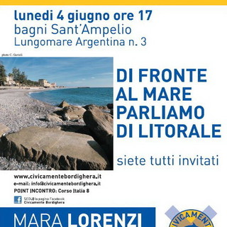 Bordighera: lunedì prossimo, la lista di Mara Lorenzi incontra i gestori di stabilimenti balneari e dei locali sul lungomare